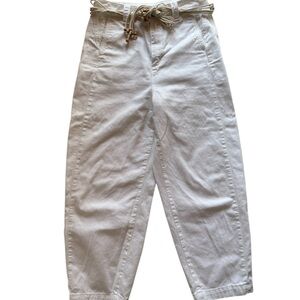 Zara Barrel Leg Cropped Jeans